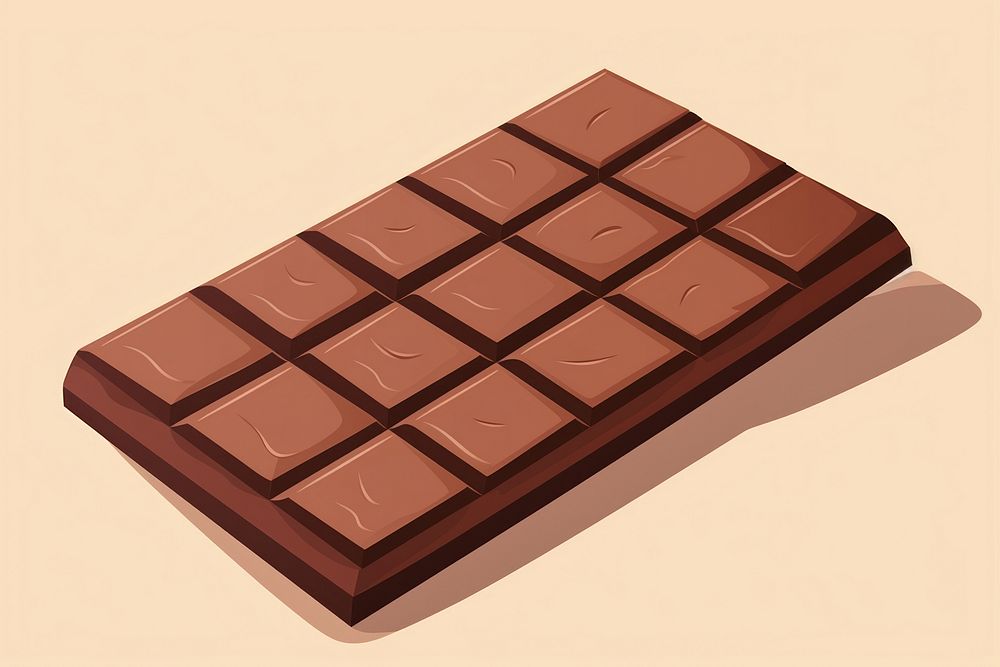 Chocolate bar dessert food confectionery. AI generated Image by rawpixel.