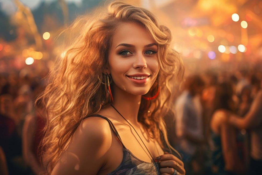 Festival portrait smile photo. AI generated Image by rawpixel.