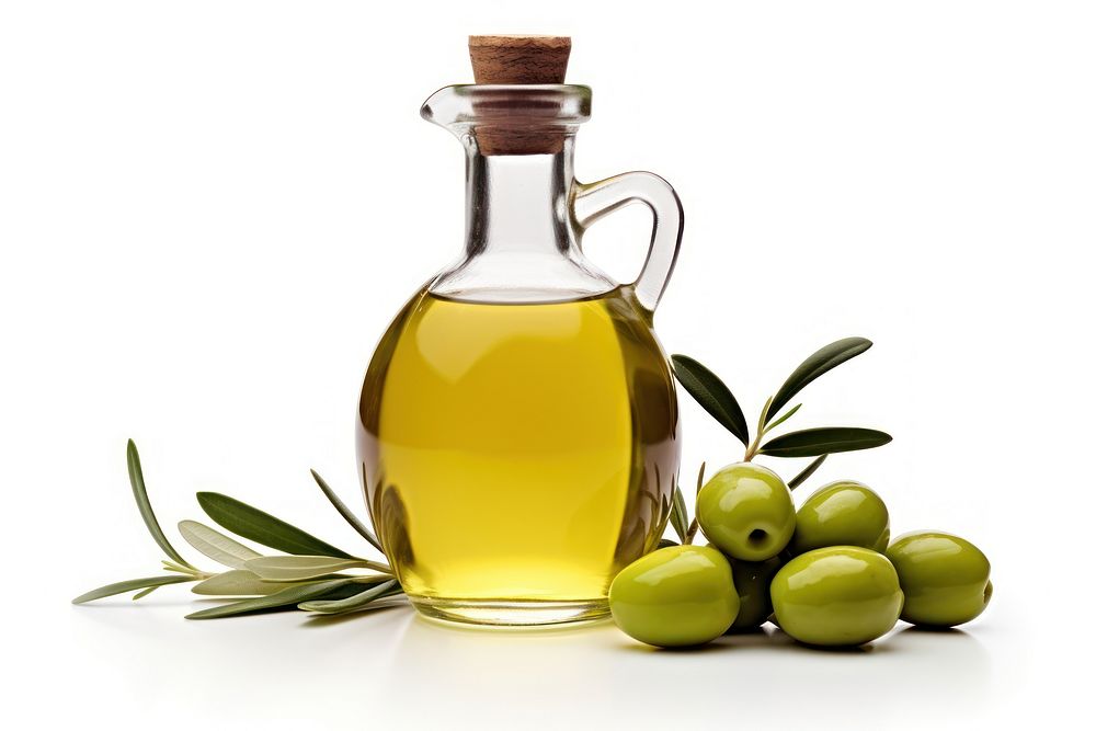 Oil bottle olive food. AI generated Image by rawpixel.
