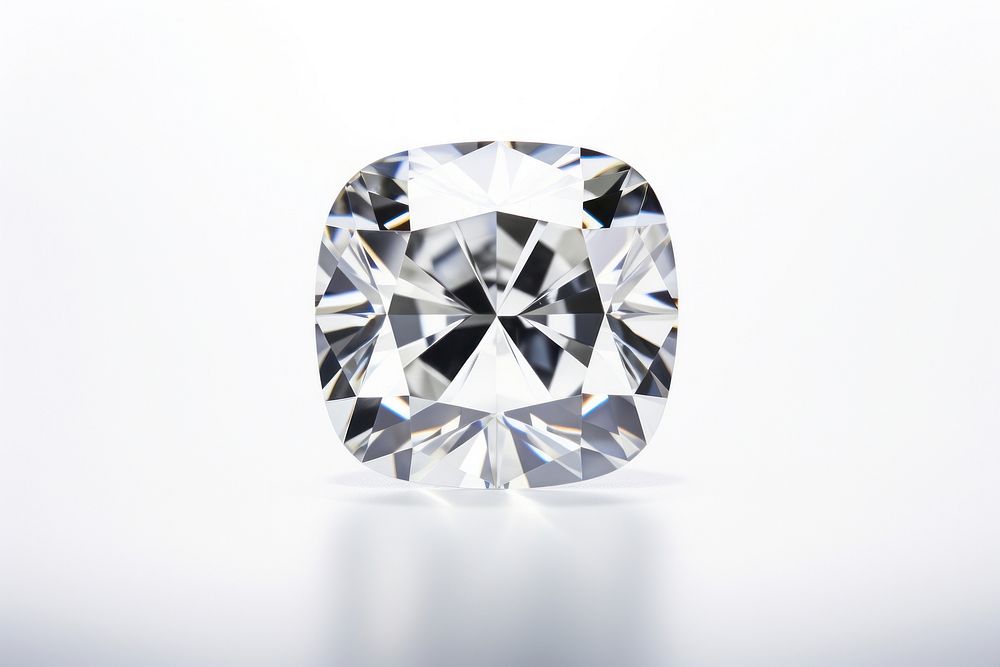 CUSHION DIAMOND diamond gemstone jewelry. AI generated Image by rawpixel.