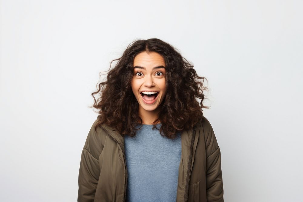 Woman cheerful adult face. AI generated Image by rawpixel.