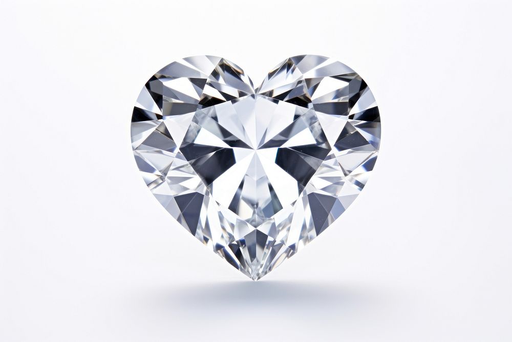 HEART DIAMOND diamond gemstone jewelry. AI generated Image by rawpixel.