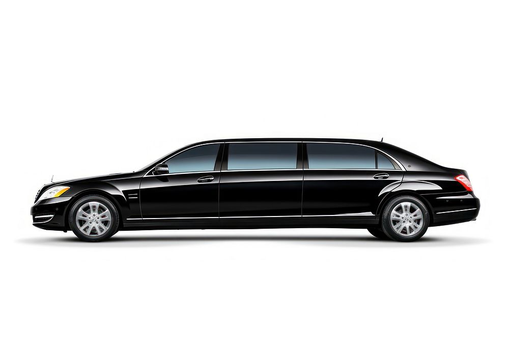 Limousine car vehicle wheel white background. AI generated Image by rawpixel.