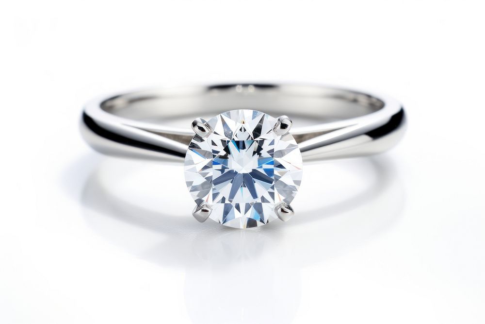 Diamond ring diamond gemstone jewelry. AI generated Image by rawpixel.