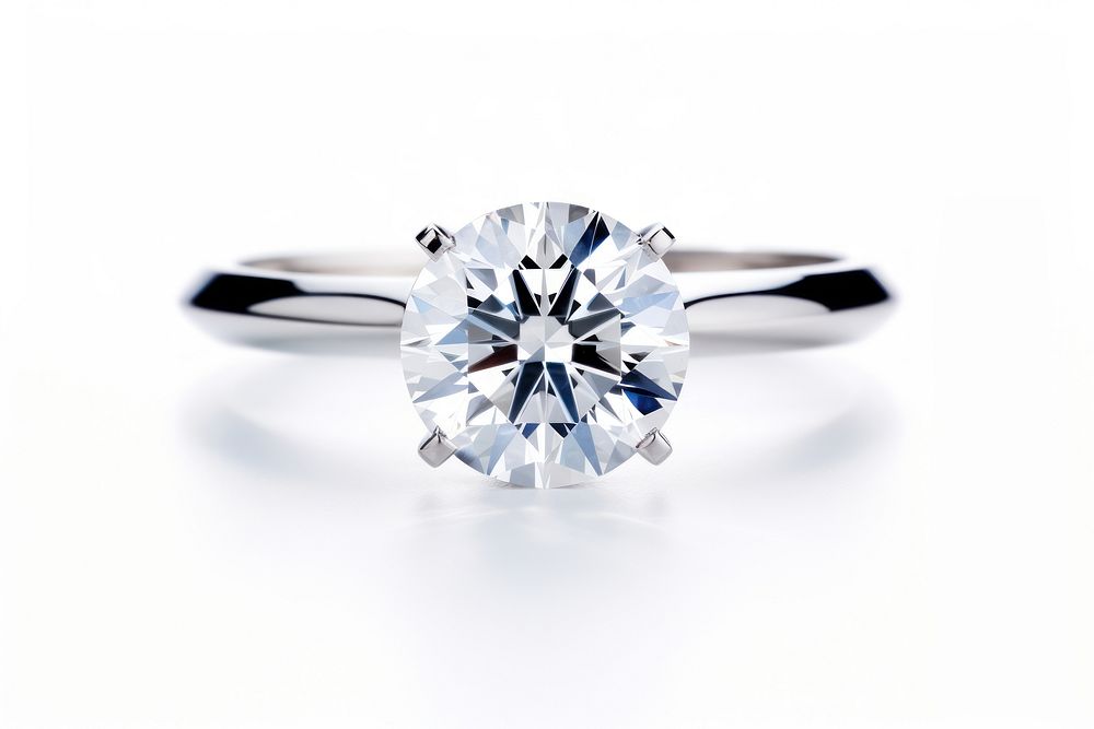 Diamond ring diamond gemstone jewelry. AI generated Image by rawpixel.