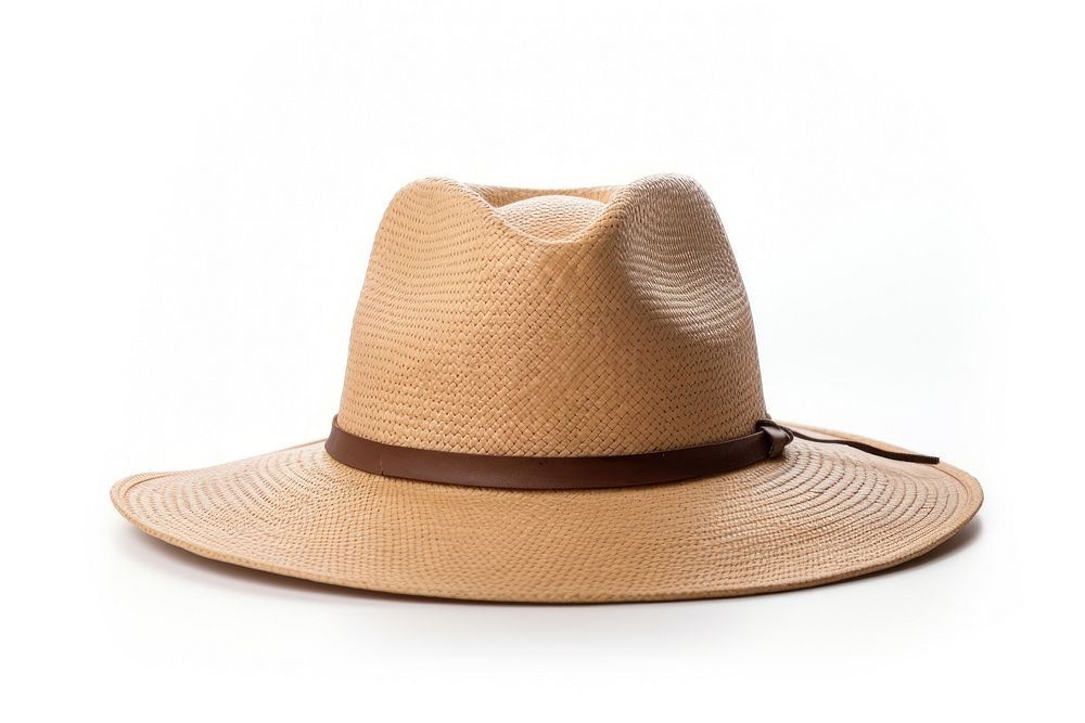 Hat white background straw hat sombrero. AI generated Image by rawpixel.