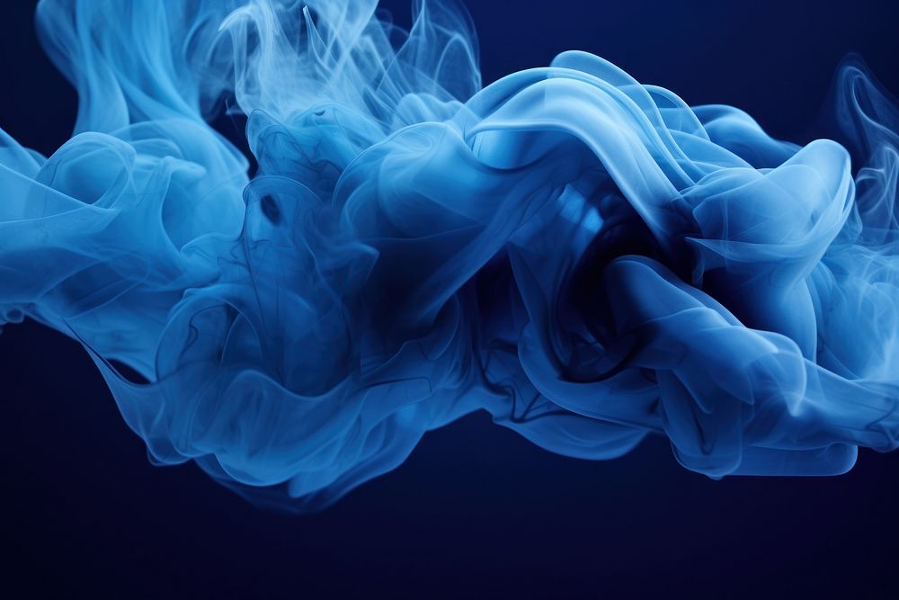 Abstract dark blue smoke cloud backgrounds ethereal softness. AI generated Image by rawpixel.