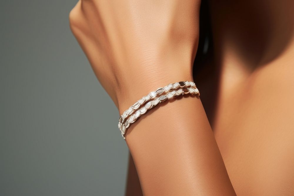 Diamond bracelet jewelry ring accessories. AI generated Image by rawpixel.