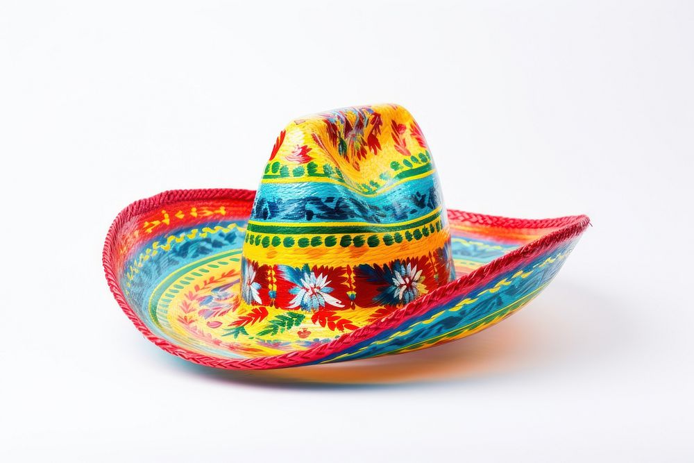 Sombrero festival white background creativity. AI generated Image by rawpixel.