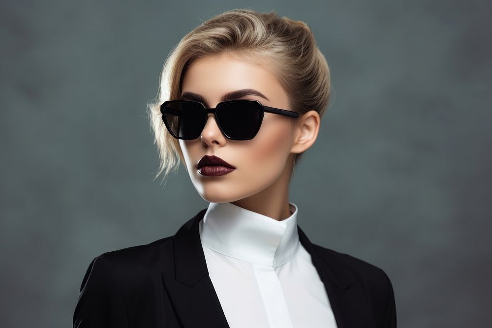 Sunglasses portrait clothing fashion. AI generated Image by rawpixel.