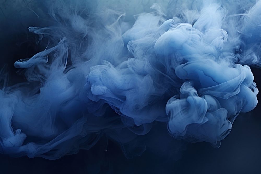 Dark blue cloudy smoke backgrounds fragility abstract. AI generated Image by rawpixel.