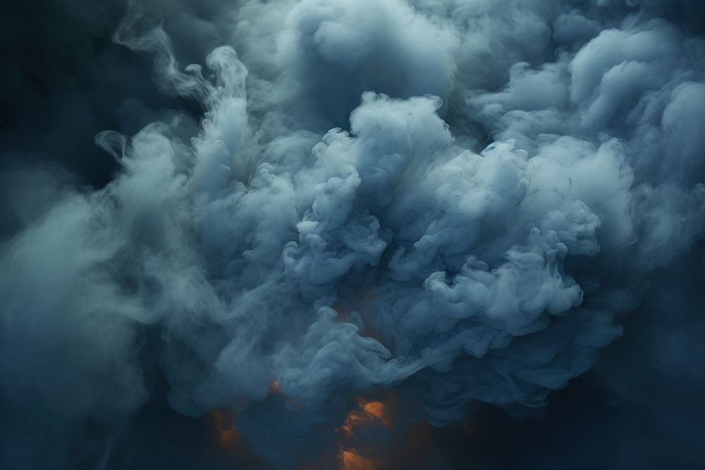 Dark blue smoky cloud outdoors nature backgrounds. 