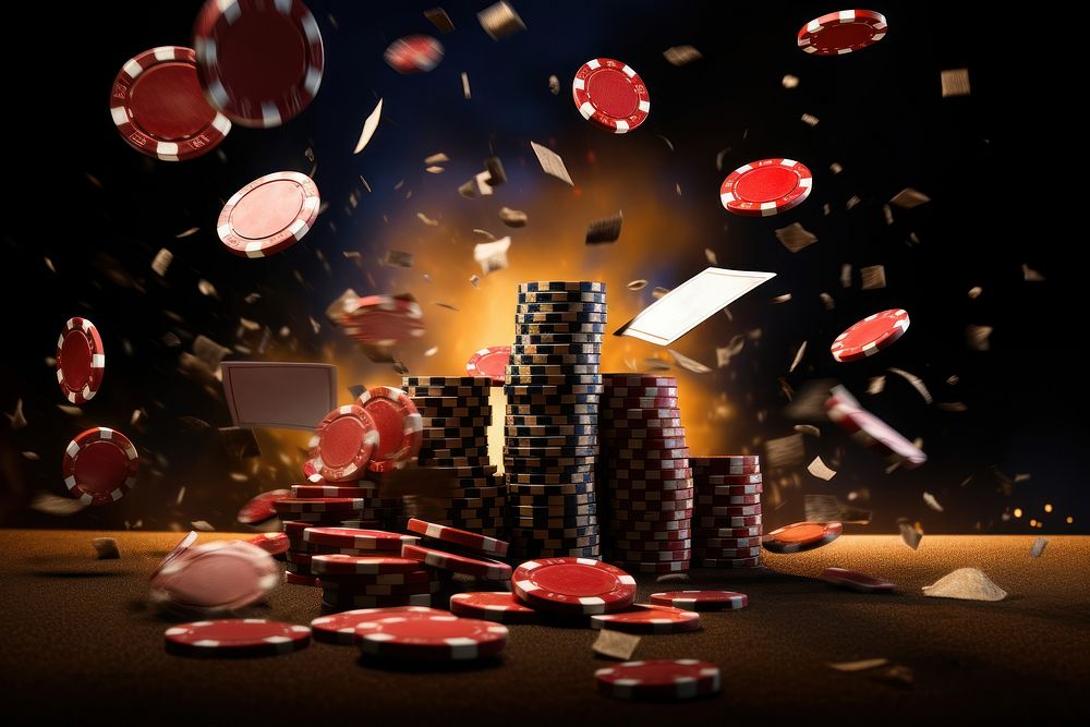 Gambling game gambling chip opportunity. AI generated Image by rawpixel.