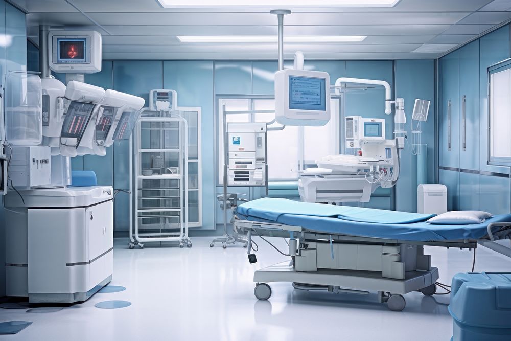 Operation room furniture hospital surgery. AI generated Image by rawpixel.