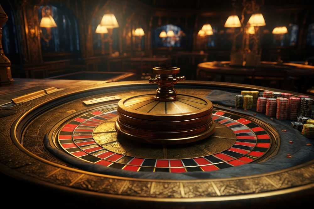 Roulette table gambling casino game. AI generated Image by rawpixel.