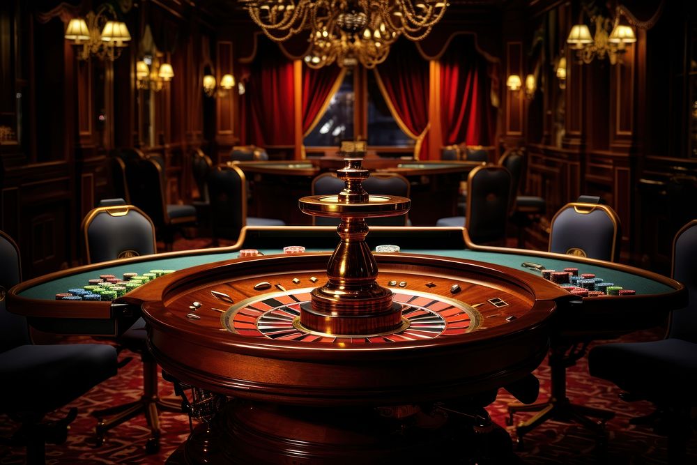Roulette casino nightlife gambling chair. 