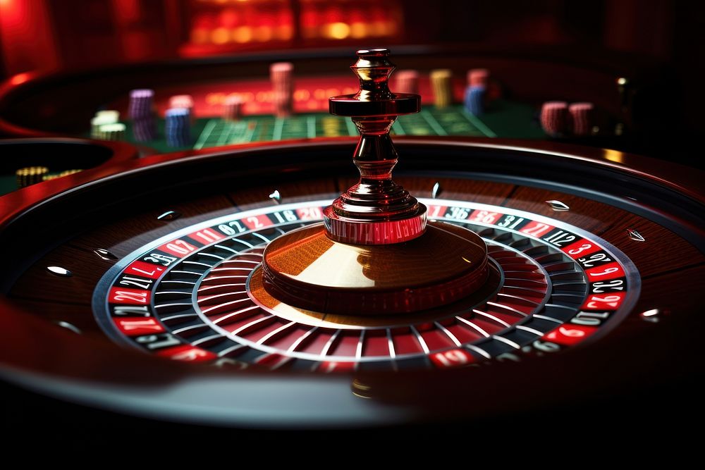 Roulette gamlbing nightlife gambling casino. AI generated Image by rawpixel.