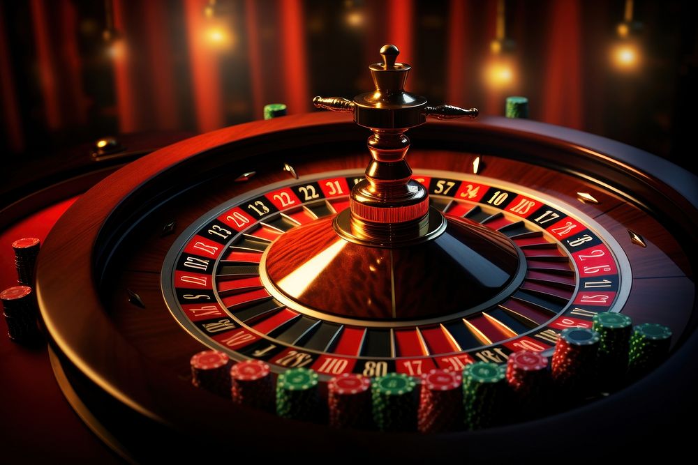 Roulette gamlbing nightlife gambling casino. AI generated Image by rawpixel.