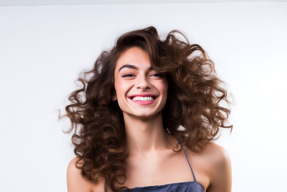 Transgender woman laughing portrait smiling. 