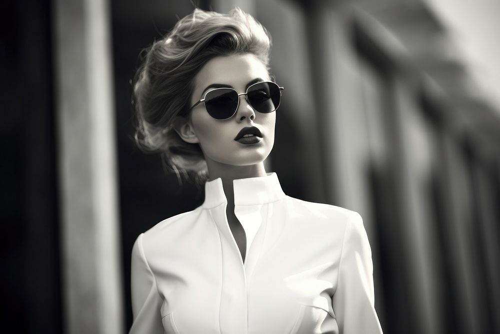 Elegant woman sunglasses portrait clothing. AI generated Image by rawpixel.