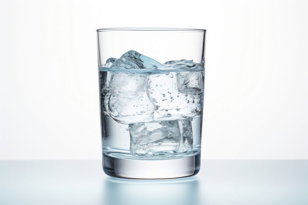 Water drink glass ice. AI generated Image by rawpixel.