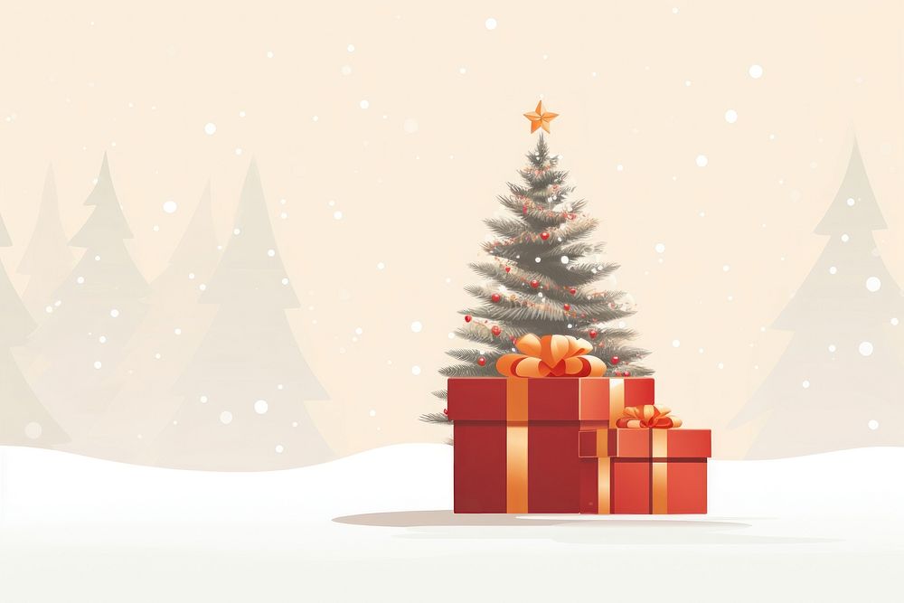 Christmas day gift plant tree celebration. AI generated Image by rawpixel.
