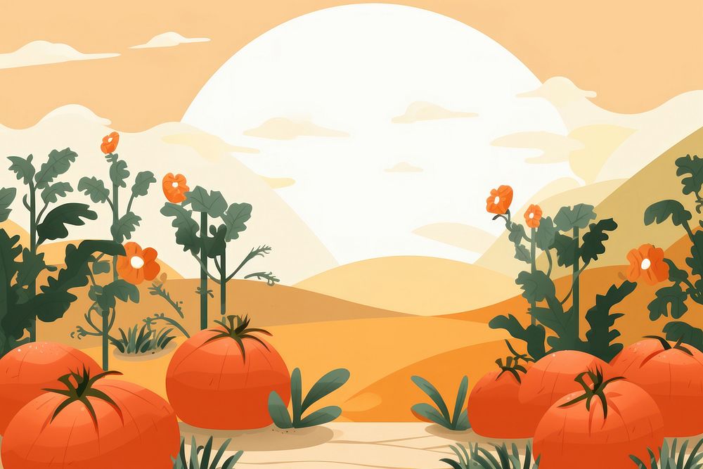 Vegetable garden outdoors pumpkin nature. AI generated Image by rawpixel.