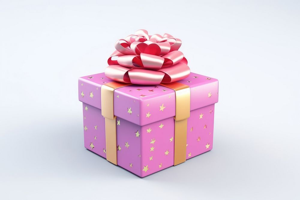 Gift box white background anniversary celebration. AI generated Image by rawpixel.