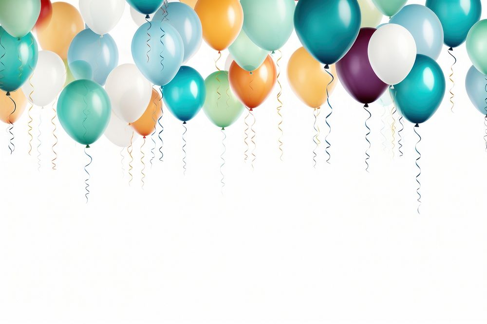 Birthday balloons party celebration anniversary. AI generated Image by rawpixel.