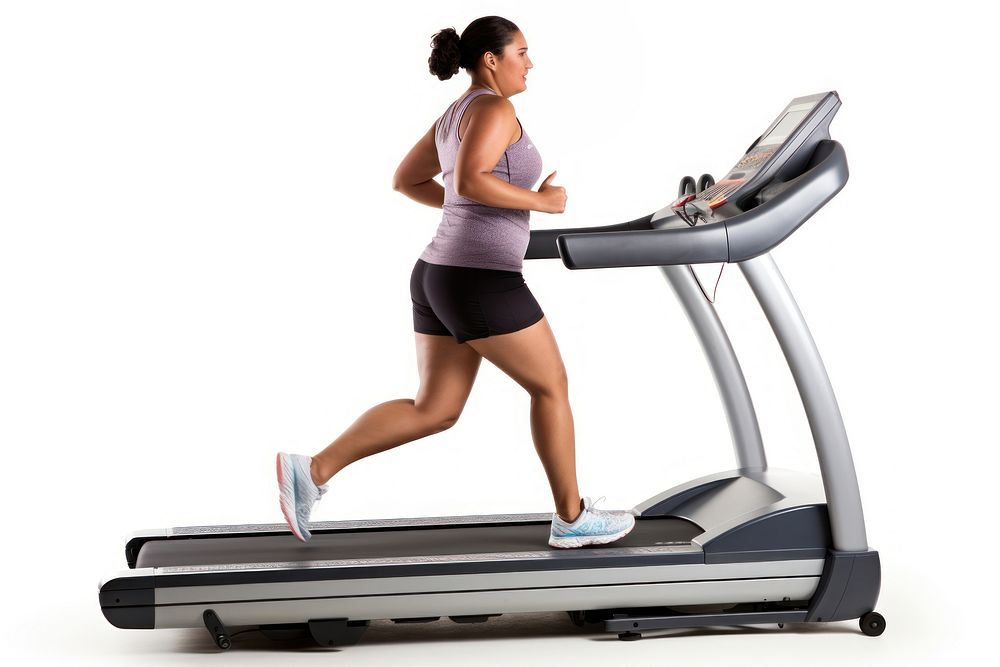 Treadmill running weight sports. AI generated Image by rawpixel.