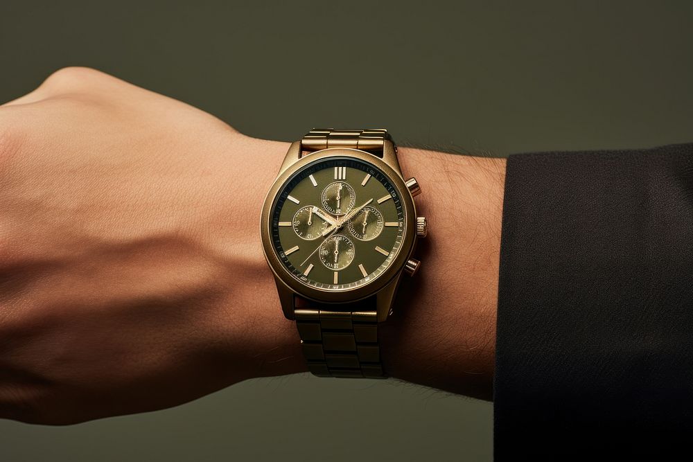 Men wearing watch wristwatch hand accuracy. AI generated Image by rawpixel.