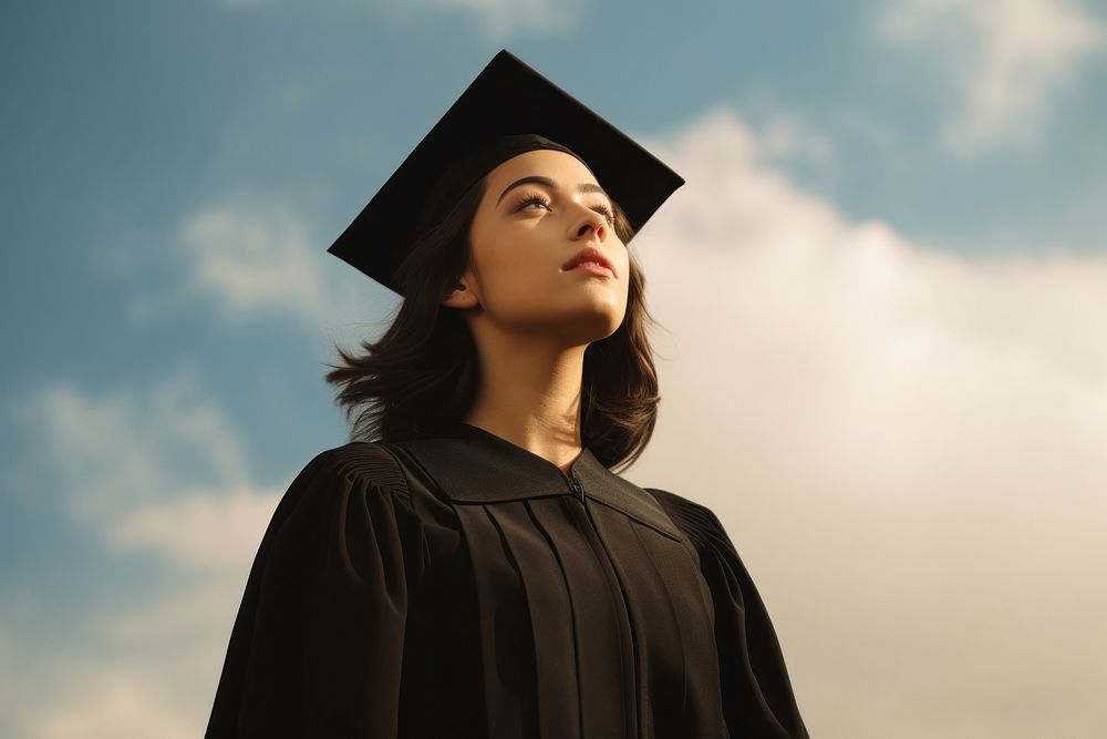 Graduation portrait student looking. AI | Free Photo - rawpixel