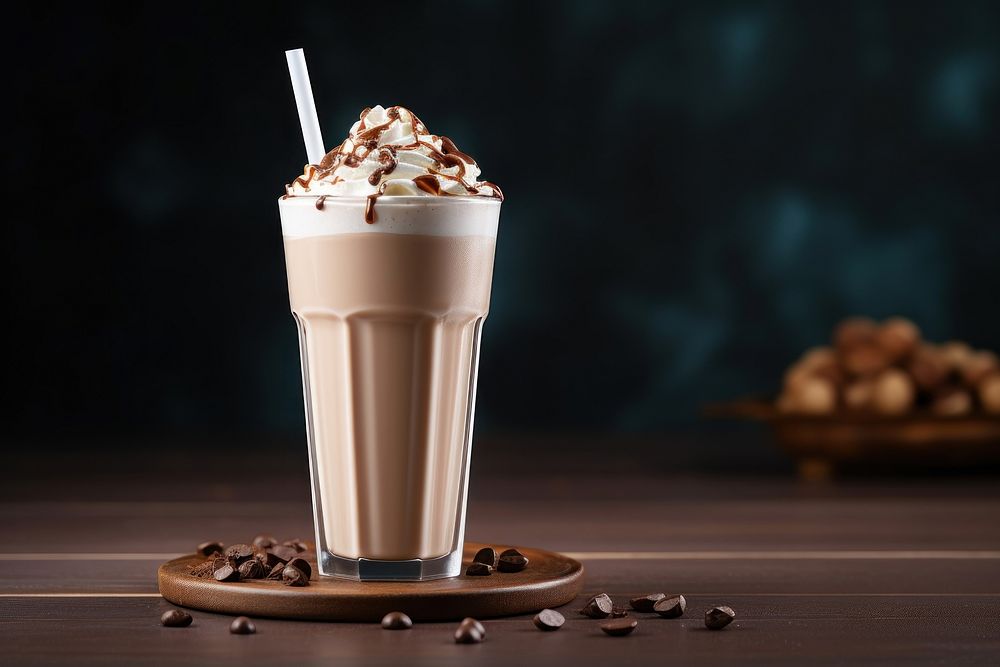 Chocolate milk shake chocolate dessert drink. AI generated Image by rawpixel.