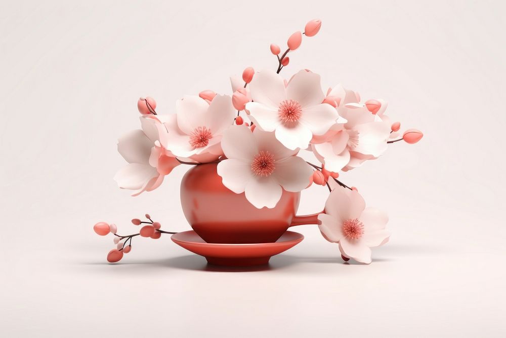 Flower brunch blossom plant decoration. AI generated Image by rawpixel.
