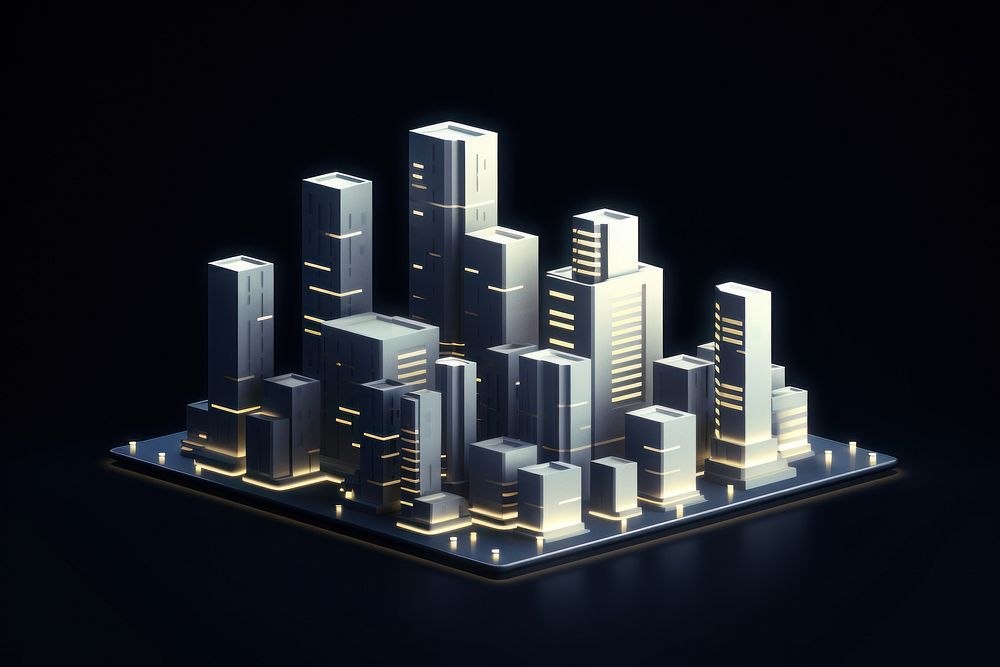 Buildings architecture skyscraper city. AI generated Image by rawpixel.