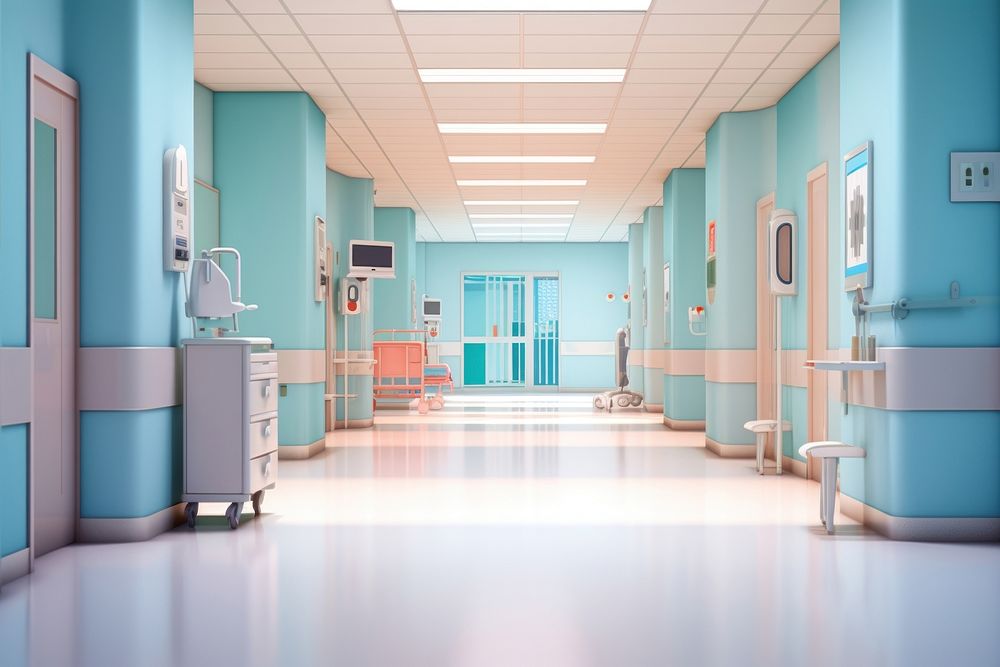 Hospital architecture building room. AI generated Image by rawpixel.