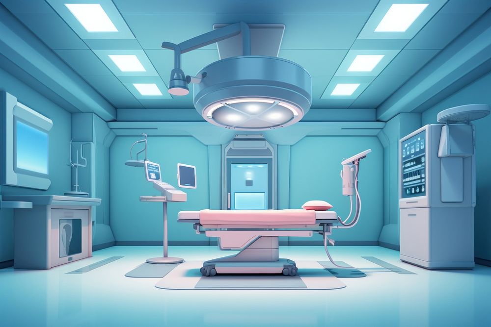 Operating room architecture hospital surgery. AI generated Image by rawpixel.