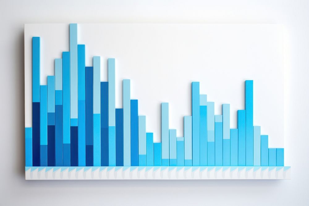 Finance chart diagram graph blue. AI generated Image by rawpixel.