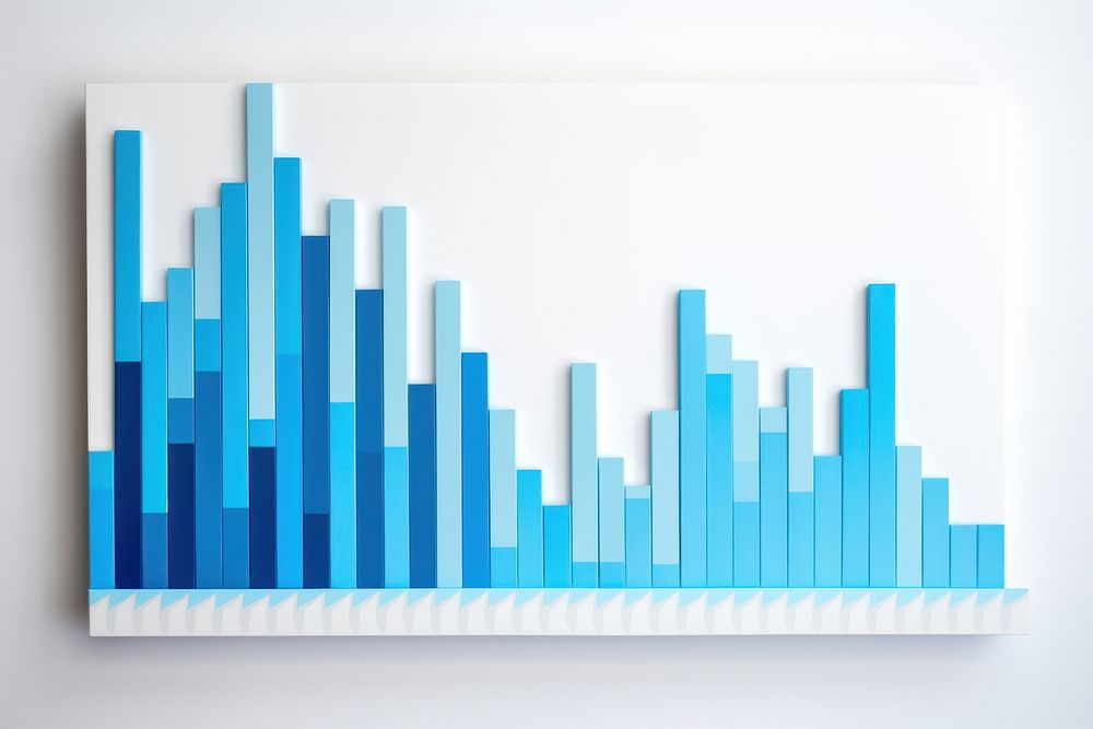 Finance chart diagram graph blue. 