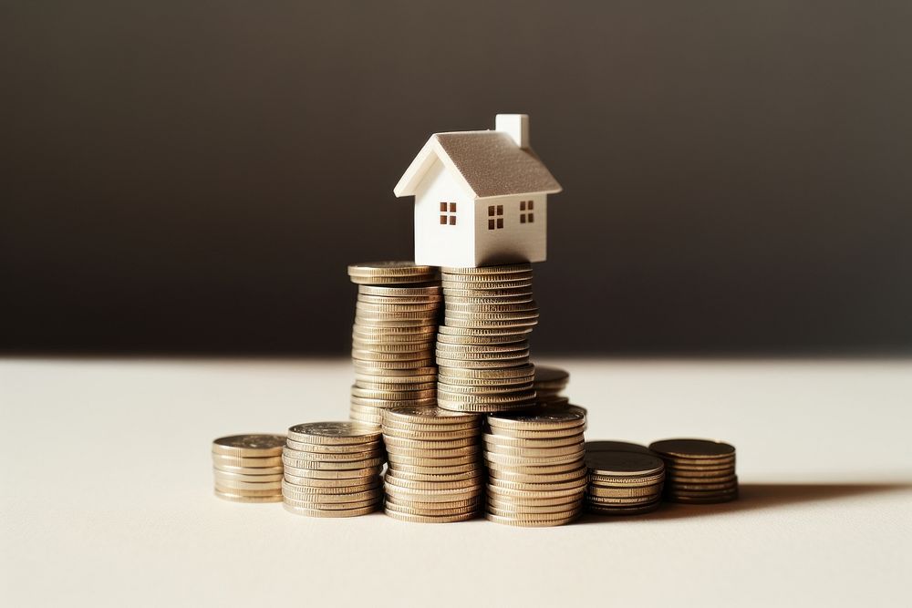 Coin money house architecture. 