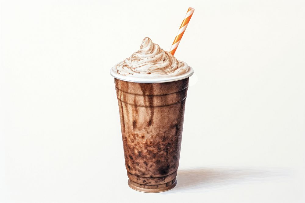Drink milkshake dessert food. AI generated Image by rawpixel.