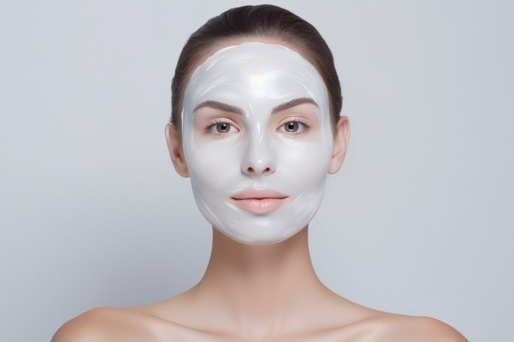 Woman wearing facial mask portrait adult photo. AI generated Image by rawpixel.