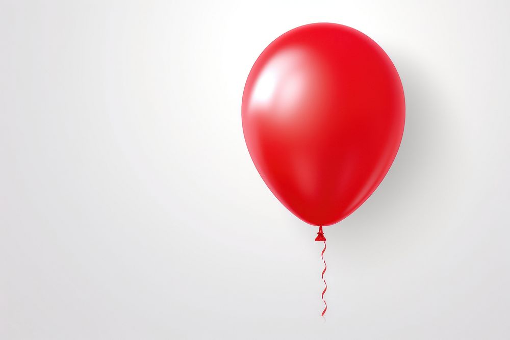Red helium balloon birthday red anniversary. AI generated Image by rawpixel.