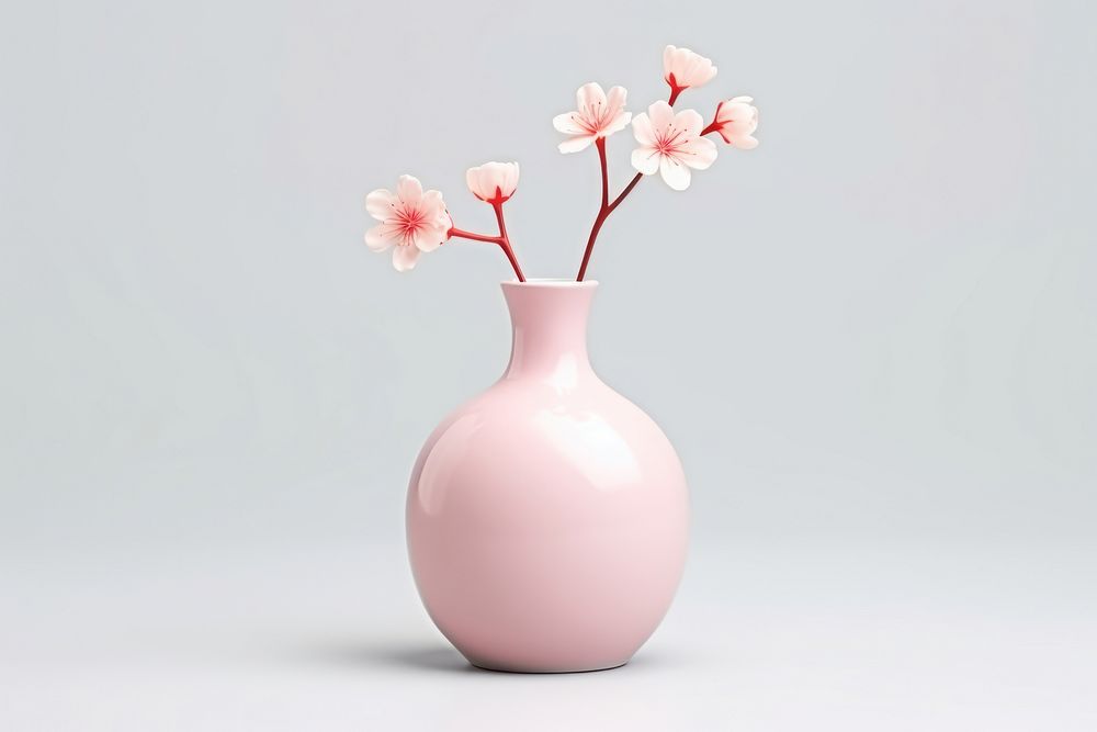 Flower vase plant decoration container. AI generated Image by rawpixel.