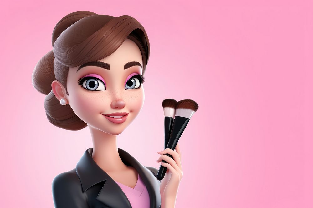 Makeup saler cartoon adult doll. AI generated Image by rawpixel.