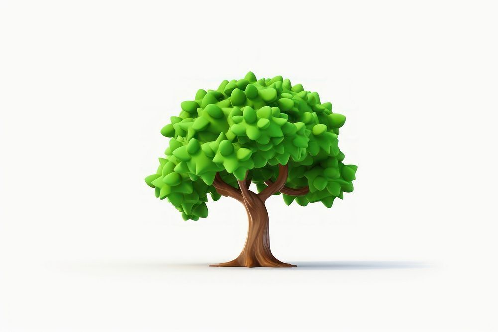 Tree plant green white background. AI generated Image by rawpixel.
