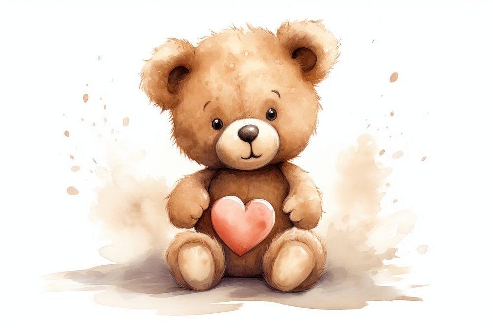 Teddy bear cute toy representation. AI generated Image by rawpixel.