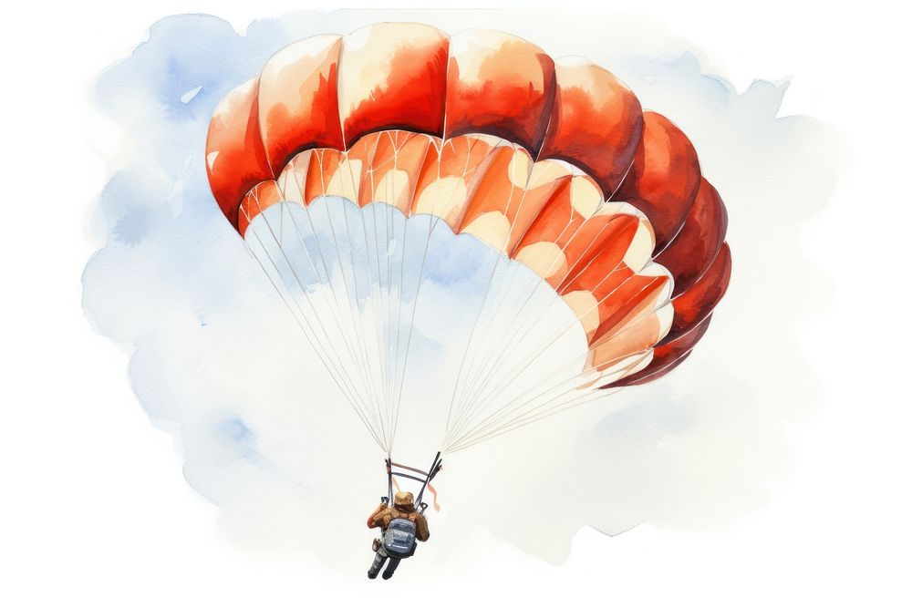 Parachuting parachuting parachute helmet. AI generated Image by rawpixel.
