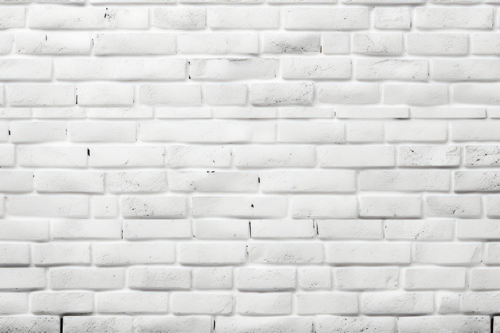 White brick wall texture architecture backgrounds repetition. AI generated Image by rawpixel.