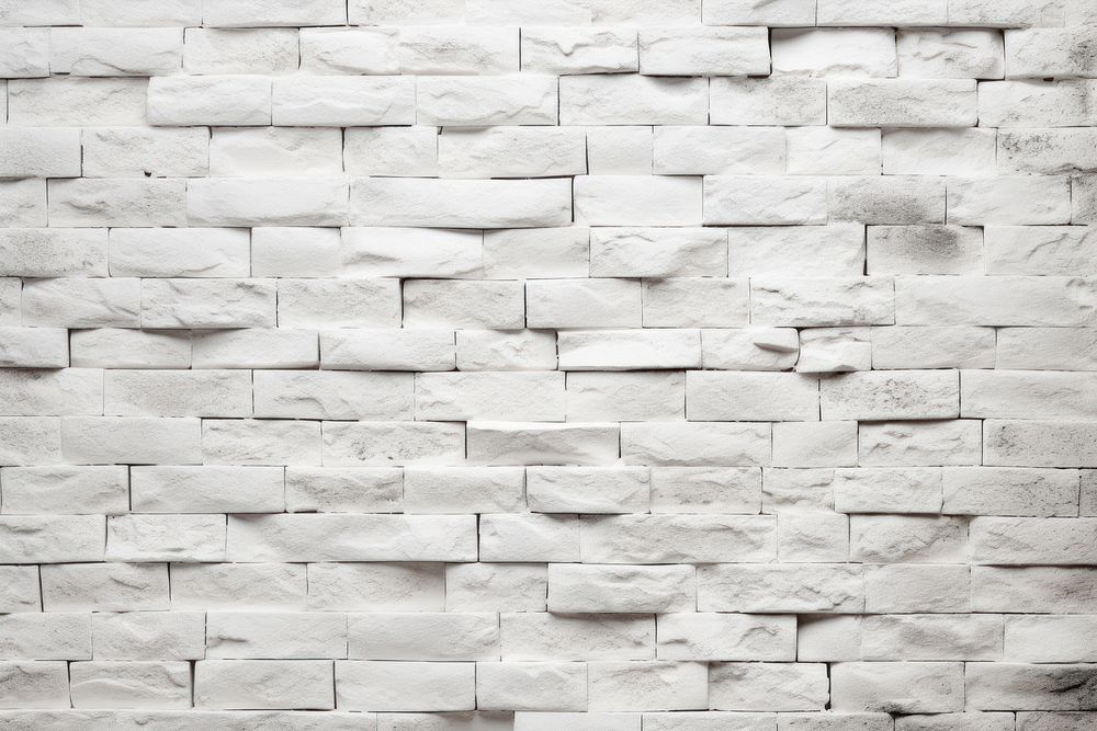 White brick wall texture architecture backgrounds repetition. AI generated Image by rawpixel.